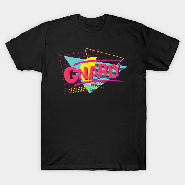 Gnarly Retro 1980s Vintage Nostalgia 80s Retrowave Surfer Slang